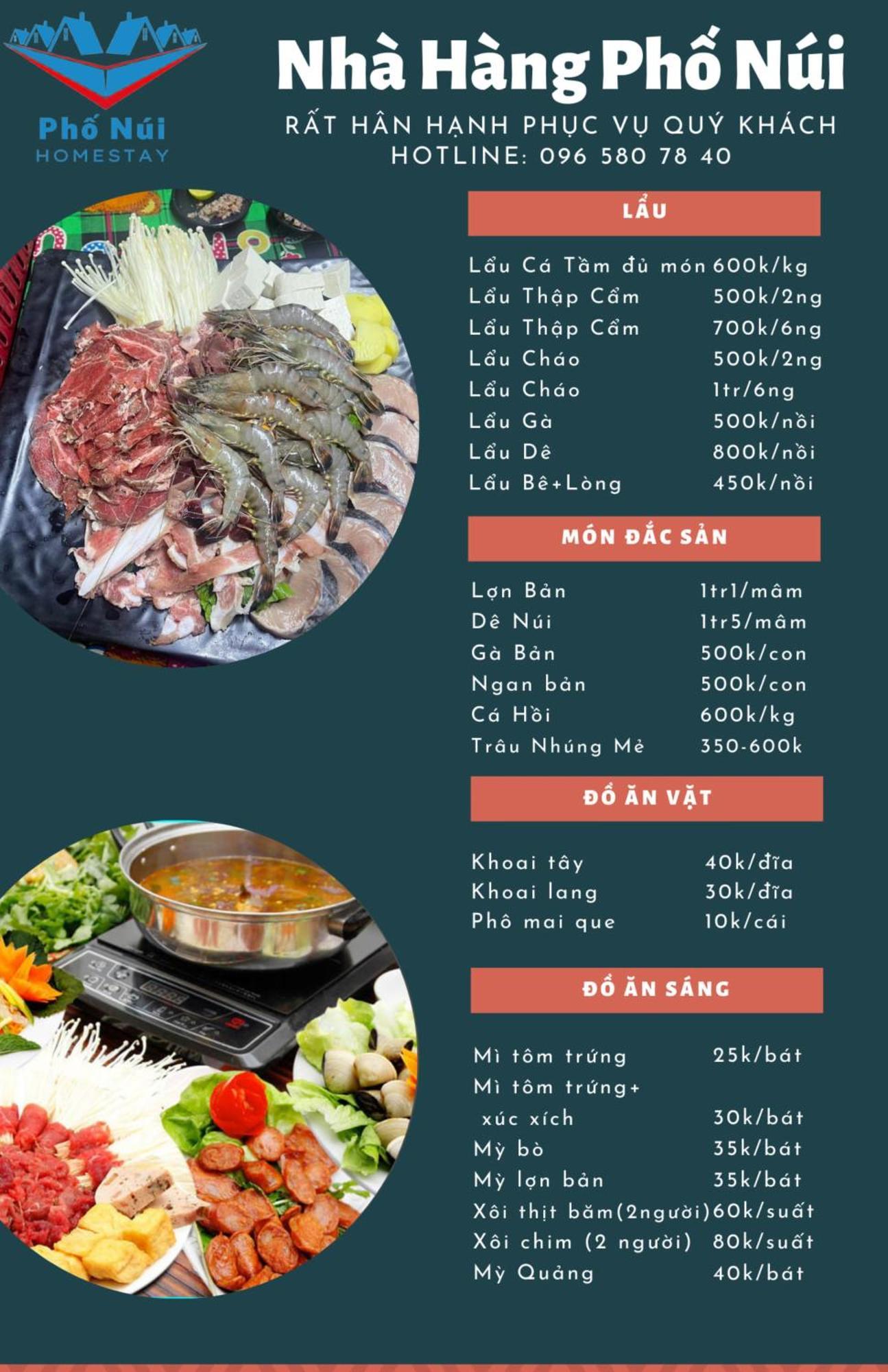 Nha Hang Homestay Pho Nui Bac Yen Exterior foto